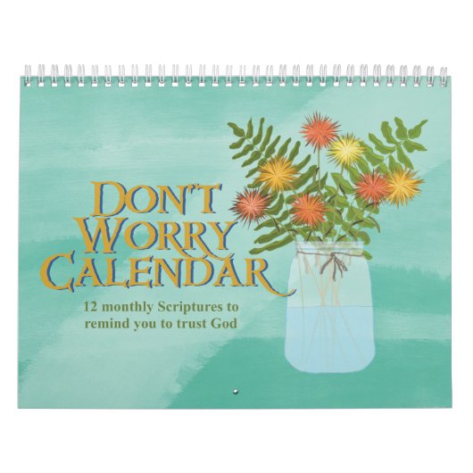 2024 Maak je geen zorgen maandelijkse kalender (Hoes)