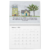 2024 Maak je geen zorgen maandelijkse kalender (Feb 2024)