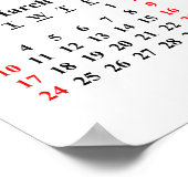 2024 Maak uw eigen aangepaste poster kalender (Hoek)