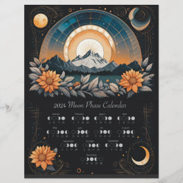 2024 Maancyclus Zonnebloemenkalender Zuidelijke He Flyer