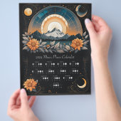 2024 Maancyclus Zonnebloemenkalender Zuidelijke He Flyer (Hand)