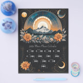 2024 Maancyclus Zonnebloemenkalender Zuidelijke He Flyer (Enkel)