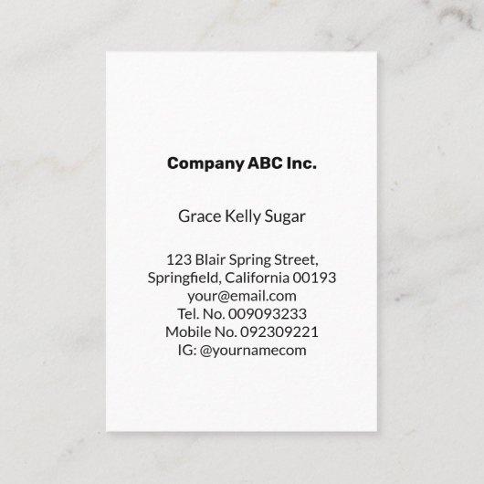 2024 Maandag Start Mini-Agenda Alles Wit Visitekaartje (Achterkant)