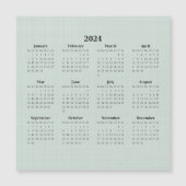 2024 Maandelijkse Agenda Groene Linen Backdrop Mag (Voorkant)