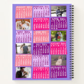 2024 Maandelijkse kalender Leuke Mod 12 Fotocollag Notitieboek (Achterkant)