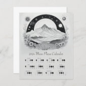 2024 Maanfase Maancyclus Zuidelijk halfrond (Voorkant / Achterkant)