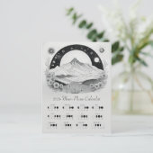 2024 Maanfase Maancyclus Zuidelijk halfrond Briefkaart (Staand voorkant)