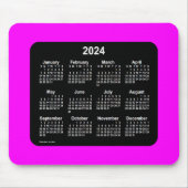 2024 Magenta Neon Two Tone Calendar door Janz Muismat (Voorkant)