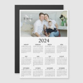 2024 Magnetische fotomonogram kalender (Voorkant / Achterkant)