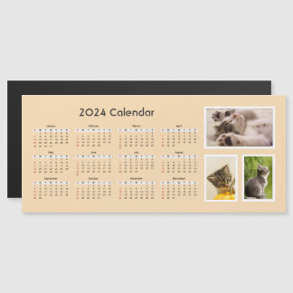 2024 magnetische kalender aangepaste foto