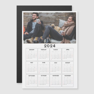 2024 magnetische kalender - aangepaste foto