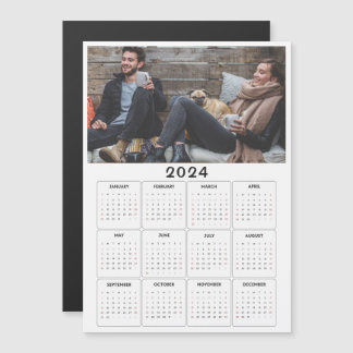 2024 magnetische kalender - aangepaste foto