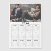 2024 magnetische kalender - aangepaste foto (Voorkant)