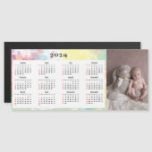 2024 magnetische kalender - aangepaste foto (Voorkant / Achterkant)