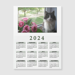 2024 magnetische kalender met Uw dieren