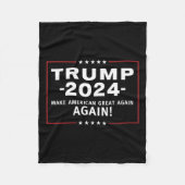 2024 Make America Great All Over Again Magaa Fleece Deken (Voorkant)
