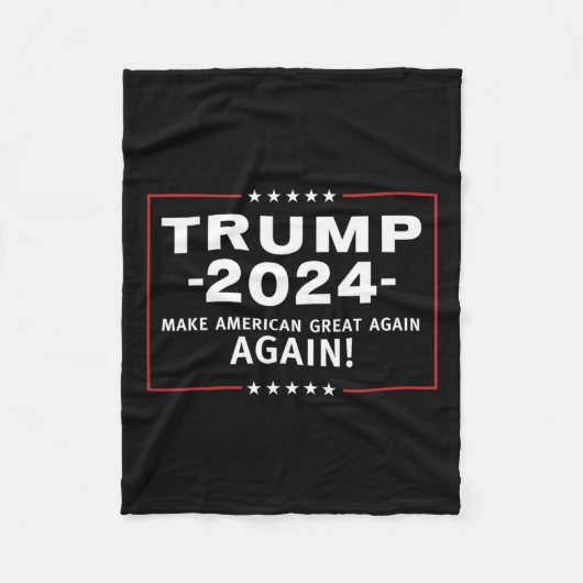 2024 Make America Great All Over Again Magaa Fleece Deken (Voorkant)