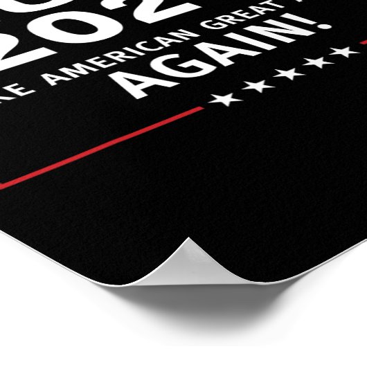 2024 Make America Great All Over Again Magaa Poster (Hoek)