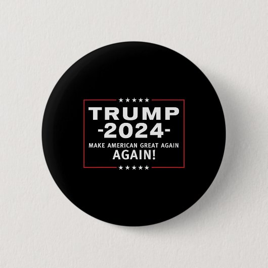 2024 Make America Great All Over Again Magaa Ronde Button 5,7 Cm (Voorkant)