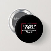 2024 Make America Great All Over Again Magaa Ronde Button 5,7 Cm (Voorkant /achterkant)