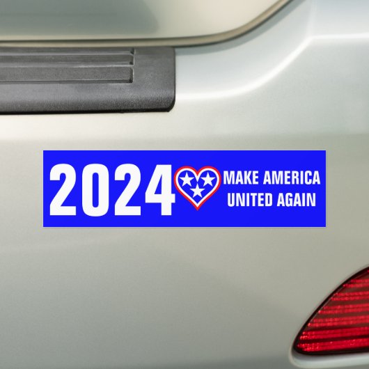 2024 MAKE AMERIKA OPNIEUW VERENIGD BUMPERSTICKER (Op auto)
