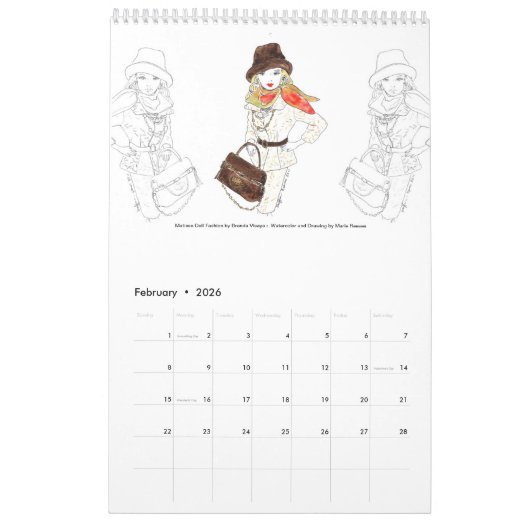 2024 MatisseFashions Illustratiekalender Kalender (Feb 2026)
