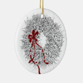 2024 Mele Kalikimaka Ti Leaf Krans Ornament (Rechts)