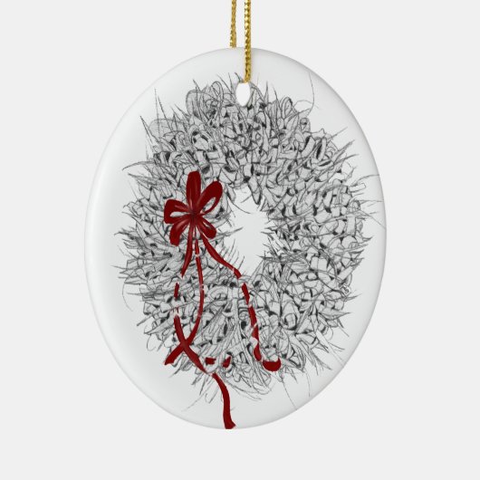 2024 Mele Kalikimaka Ti Leaf Krans Ornament (Rechts)