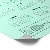 2024 Mexicaanse kalender Download PDF $3.95 Poster (Hoek)