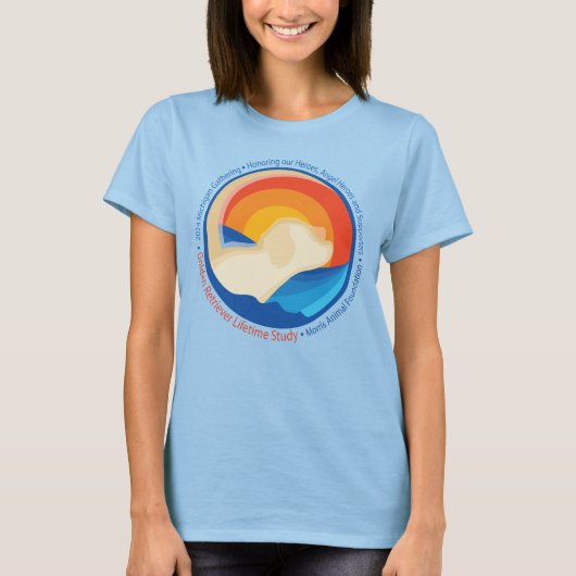 2024 Michigan GRLS Gathering - Dames Basic Blue T-shirt (Voorkant)