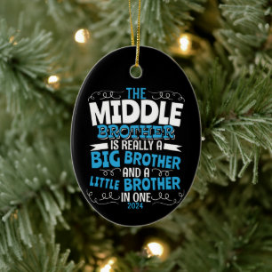 2024 Middenbroer - Nieuwe Big Brother Keramisch Ornament