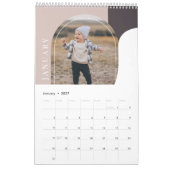 2024 Minimal Arch familie foto's Stijlvolle Sjablo Kalender (Jan 2027)