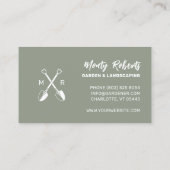 2024 Minimalistische Dusky Green Pocket Kalender | Visitekaartje (Achterkant)