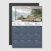 2024 minimalistische esthetische magnetische kalen (Voorkant / Achterkant)
