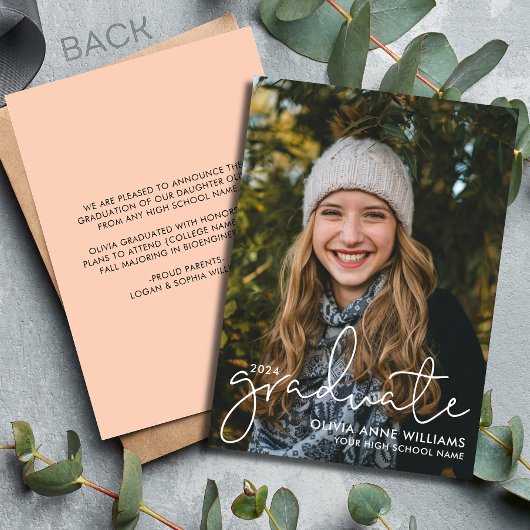 2024 Minimalistische Overlay Middelbare School Afs Aankondiging