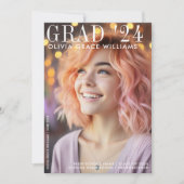 2024 Modern Afstuderen Magazine Overlay Aankondiging (Voorkant)