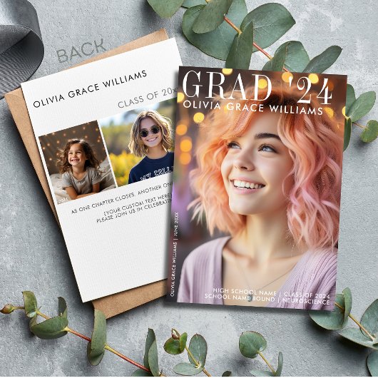 2024 Modern Afstuderen Magazine Overlay Aankondiging