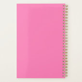 2024 Modern Bold Red - Hot Pink Typography Planner (Achterkant)