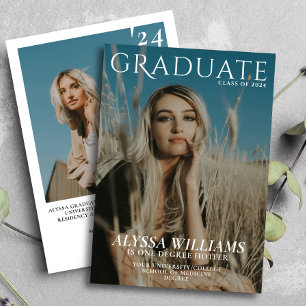2024 Modern College Afstudeerder Tijdschrift Cover Aankondiging