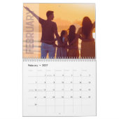 2024 moderne aangepaste familie foto Creëer uw eig Kalender (Feb 2027)