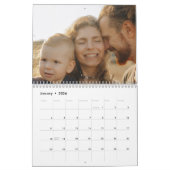 2024 Moderne aangepaste foto Creëer Uw eigen famil Kalender (Jan 2026)