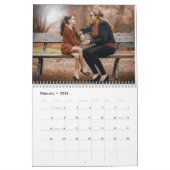 2024 Moderne aangepaste foto Creëer Uw eigen famil Kalender (Feb 2026)