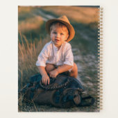 2024 Moderne aangepaste foto Creëer Uw eigen famil Planner (Achterkant)