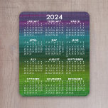 2024 Moderne Abstracte kalender Verticaal Muismat<br><div class="desc">Een modern schilderij met een kalender van 2024. Een kleurrijk zakelijk item voor het nieuwe jaar. Een spannende optie voor een kalenderachtergrond in plaats van een effen kleur.</div>