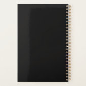 2024 Moderne Bold Zwart & Wit Typografie Planner (Achterkant)