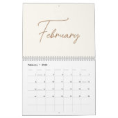 2024 Moderne minimalistische Boho familie fotocoll Kalender (Feb 2026)