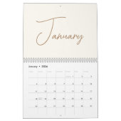2024 Moderne minimalistische Boho familie fotocoll Kalender (Jan 2026)