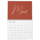 2024 Moderne minimalistische terracotta fotocollag Kalender (Mar 2026)