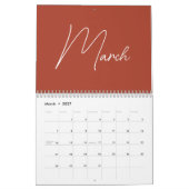 2024 Moderne minimalistische terracotta fotocollag Kalender (Mar 2027)