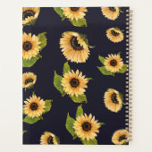 2024 Monogram Zonnebloem Wekelijks Maandelijks Nie Planner (Achterkant)